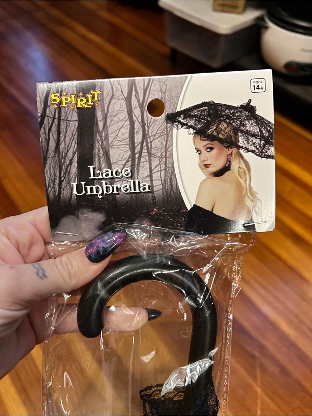 Spirit Halloween lace umbrella